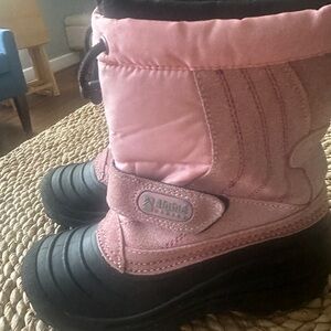 Alpine Design Girls Snow Crusher Pac Boots Size 4 Pink/Black School Outdoor